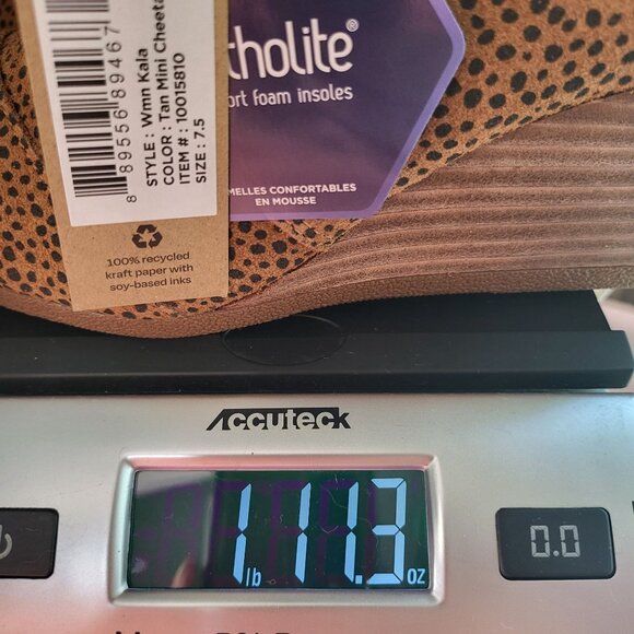 Women's Toms Tan Mini Cheetah Suede Wedge Booties With Ortholite Foam Size 7.5 N - Picture 10 of 10